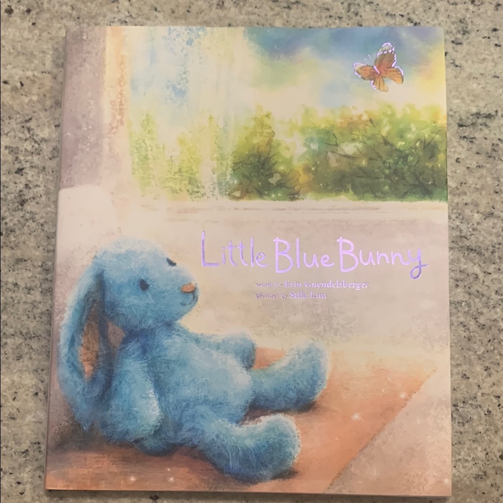 Little Blue Bunny Hard Cover Book
